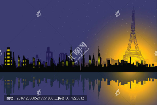 巴黎埃菲爾鐵塔panormic觀