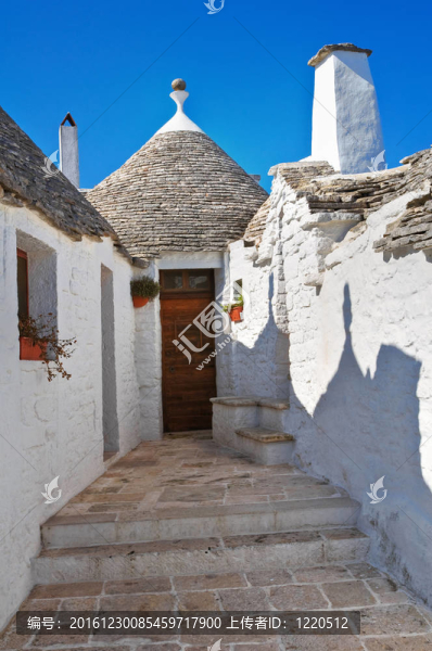 Alberobello,s,Trulli。普利亞。意大利.