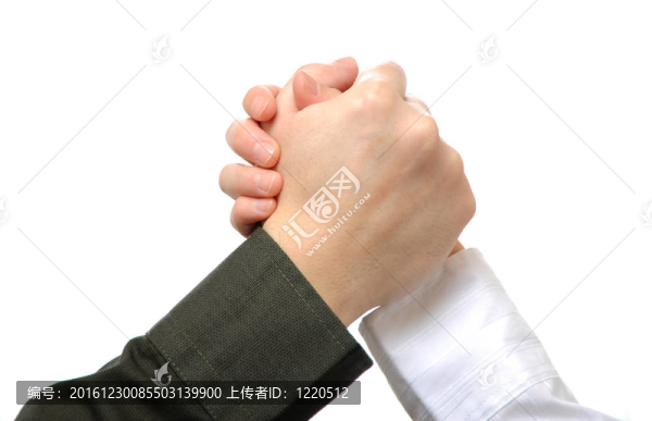 股票圖片：商界人士手臂摔跤
