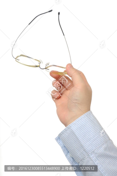 商人拿著眼鏡