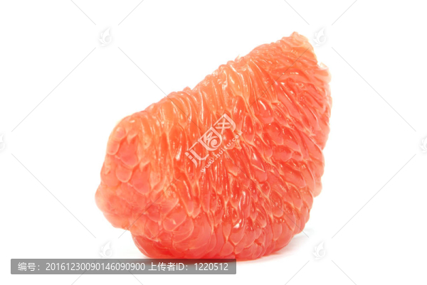 一半的葡萄柚