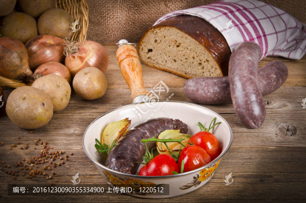 krupniok傳統(tǒng)血香腸在波蘭美食