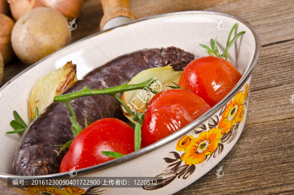 krupniok傳統(tǒng)血香腸在波蘭美食