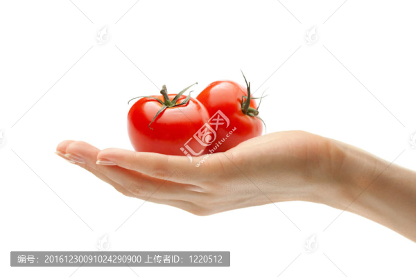 兩個西紅柿女手