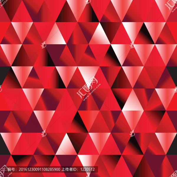 紅寶石無縫三角圖案。