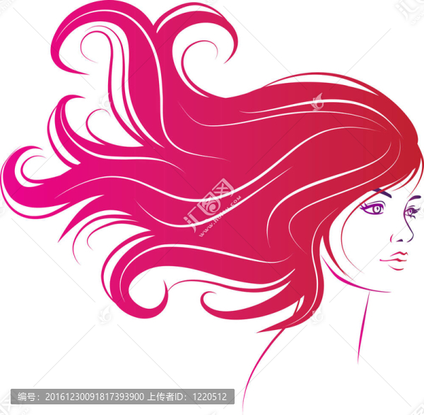 長著黑頭發(fā)的女人臉