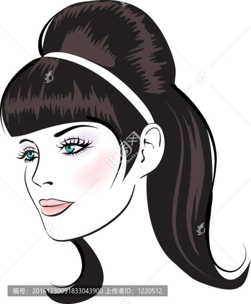 美女臉女肖像
