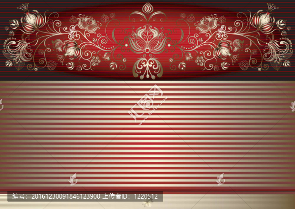 金色和紅色舊貨復活節(jié)卡