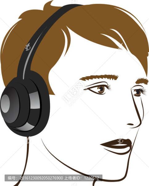 年輕人聽音樂。