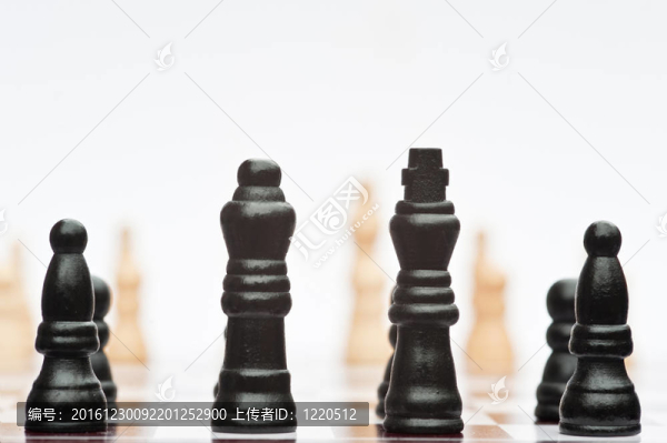 戰(zhàn)略商務(wù)概念應(yīng)用的棋局