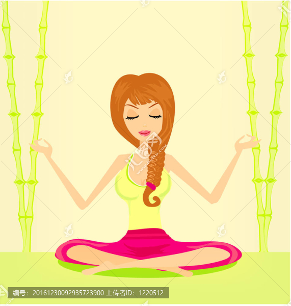 蓮中瑜伽女孩