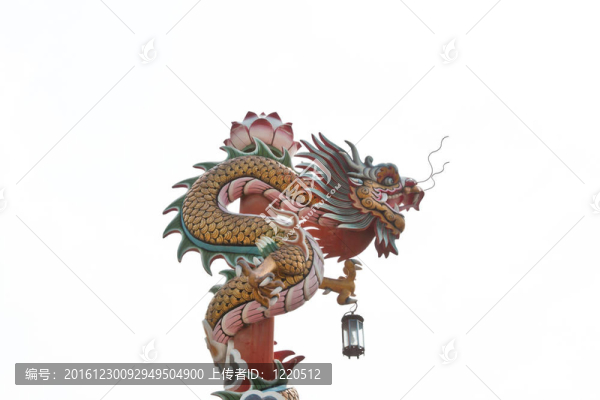 中國式龍雕像