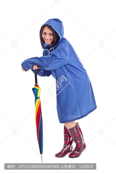 穿藍(lán)色衣服的女人