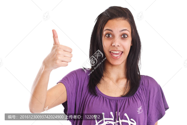 女青少年顯示OK