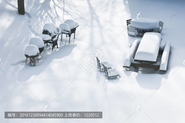 在暴風雪
