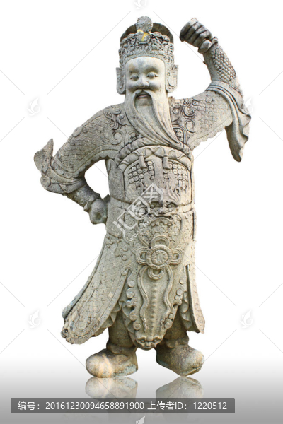 在佛教寺廟庭院舊中國的雕像