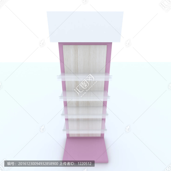 白色背景的粉色書架設(shè)計