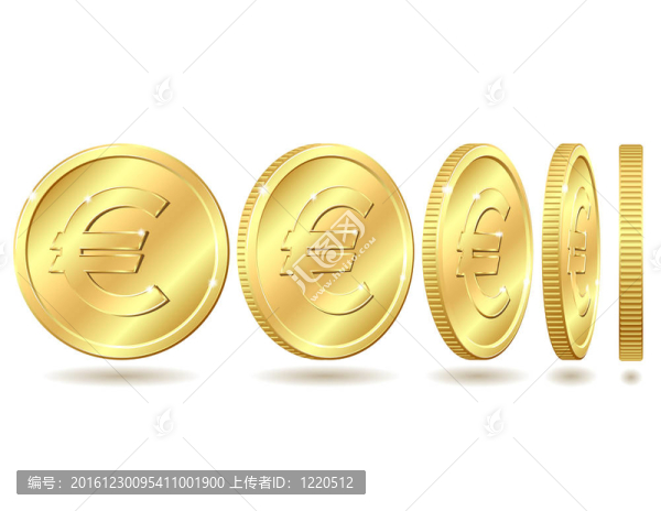 帶歐元符號的金幣