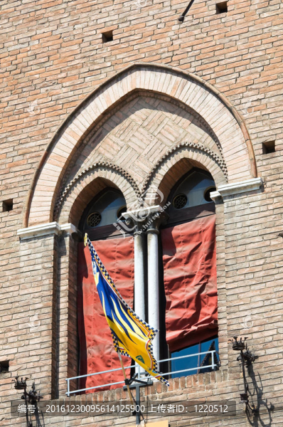 市政廳。Ferrara。Emilia,Romagna。意大利.