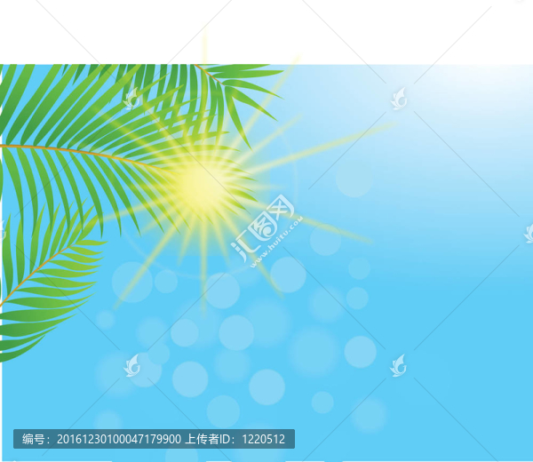 棕櫚葉的背景