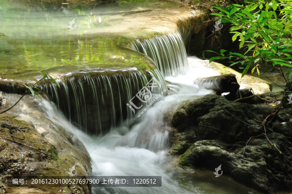 eravan瀑布；Kanchanabury；泰國(guó)
