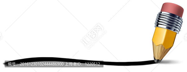 帶書寫筆畫線的鉛筆