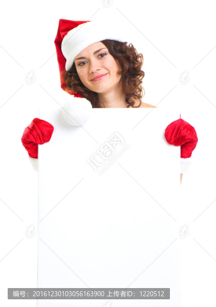 穿著克勞斯衣服的女孩