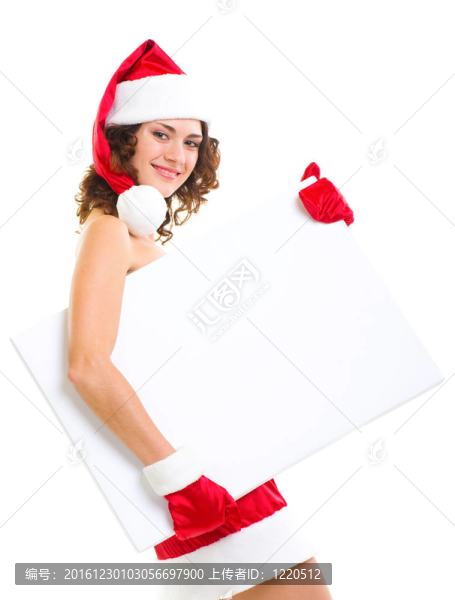 穿著克勞斯衣服的女孩