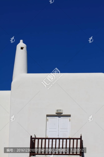 米科諾斯島傳統(tǒng)的基克拉迪建筑。（希臘；Cyclades）