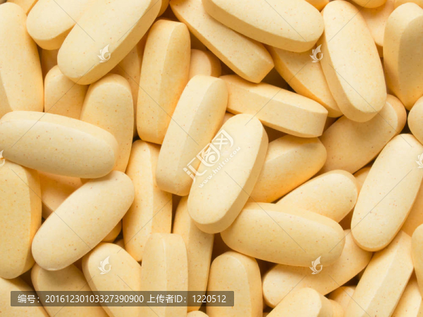 收藥丸食品背景