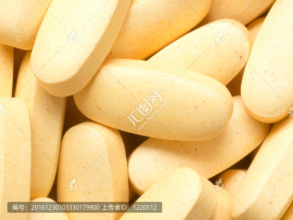 收藥丸食品背景