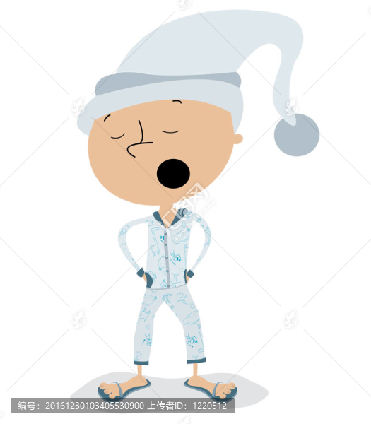 昏昏欲睡的男孩