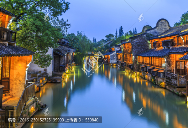 江南水鄉(xiāng)烏鎮(zhèn)夜景