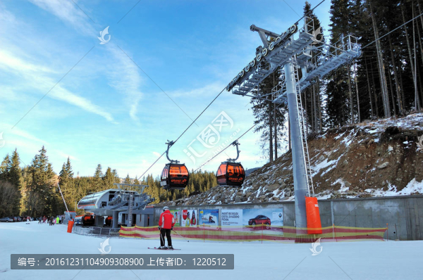 jasna-january,9：Jasna,Low,Tatras是最大的滑雪場在斯洛伐克與道36公里