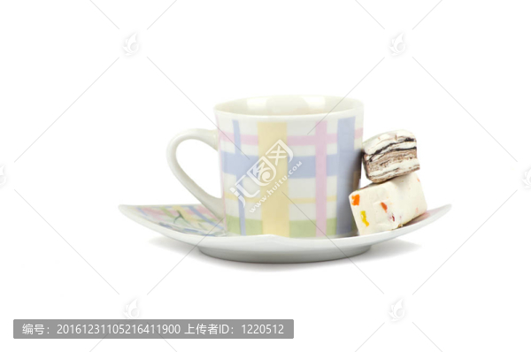 帶糖果的咖啡杯