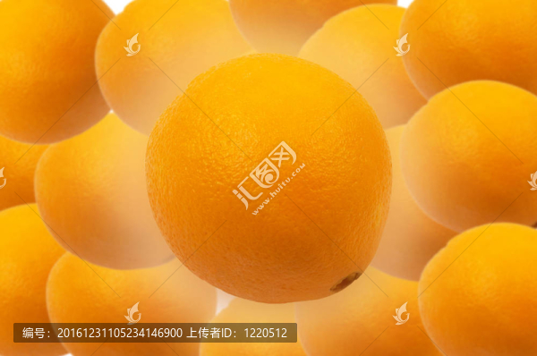 橙色背景很多橘子