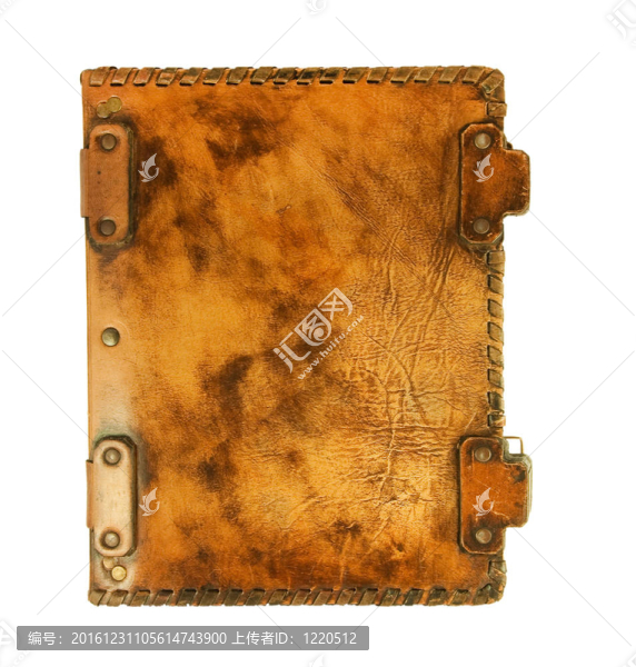 皮封面的古代書；皮結構