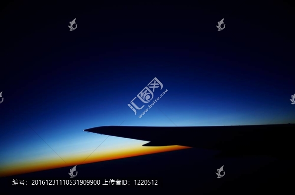 飛機(jī)日出視圖