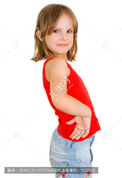 白色的小女孩