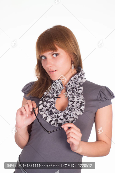 戴眼鏡的漂亮女孩