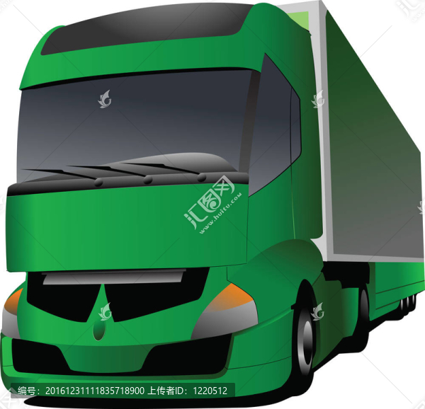 綠色卡車圖