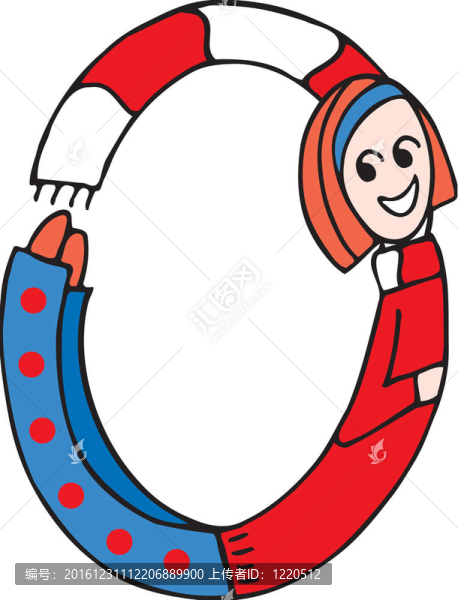 側(cè)視圖女孩形成數(shù)字0