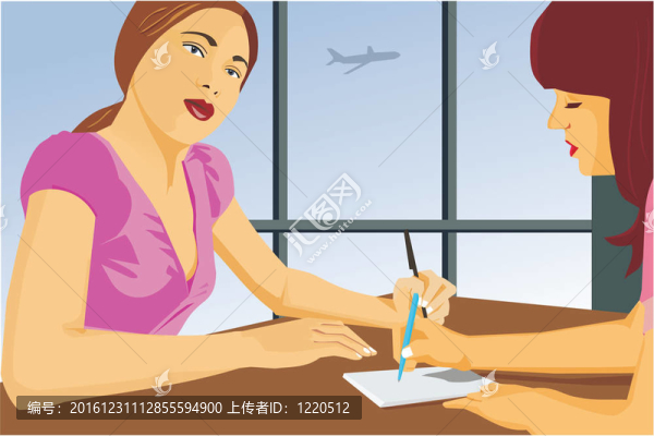 兩女在討論