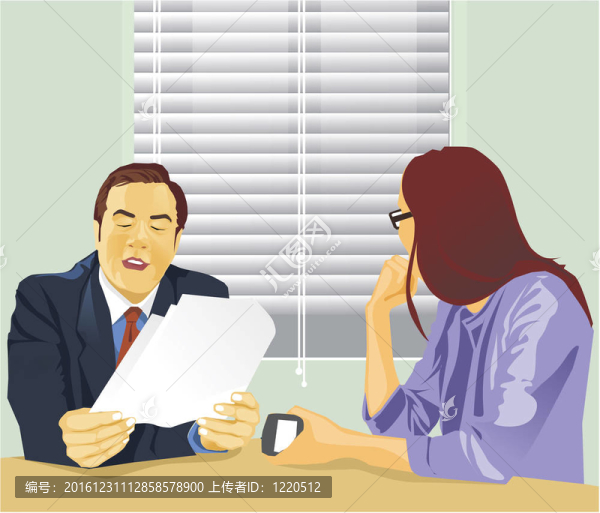 在辦公室女側(cè)視圖