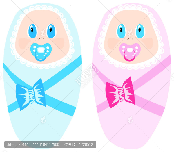 兩個(gè)可愛的嬰兒