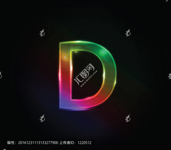 彩色字母