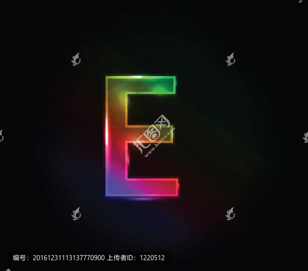 彩色字母