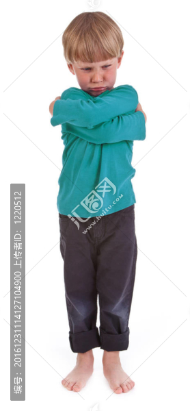 憤怒的小男孩