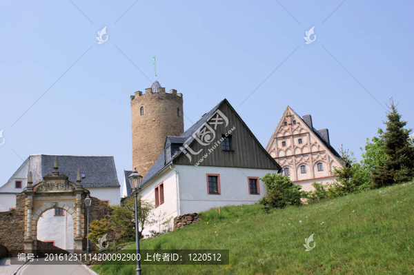 在Erzgebirge古堡