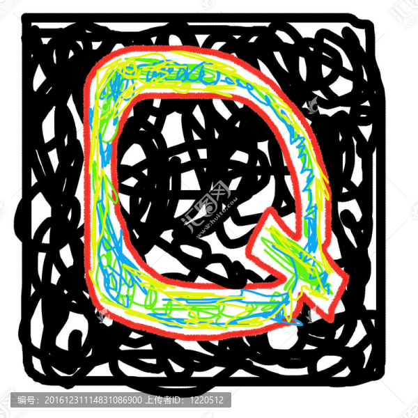 字母q.